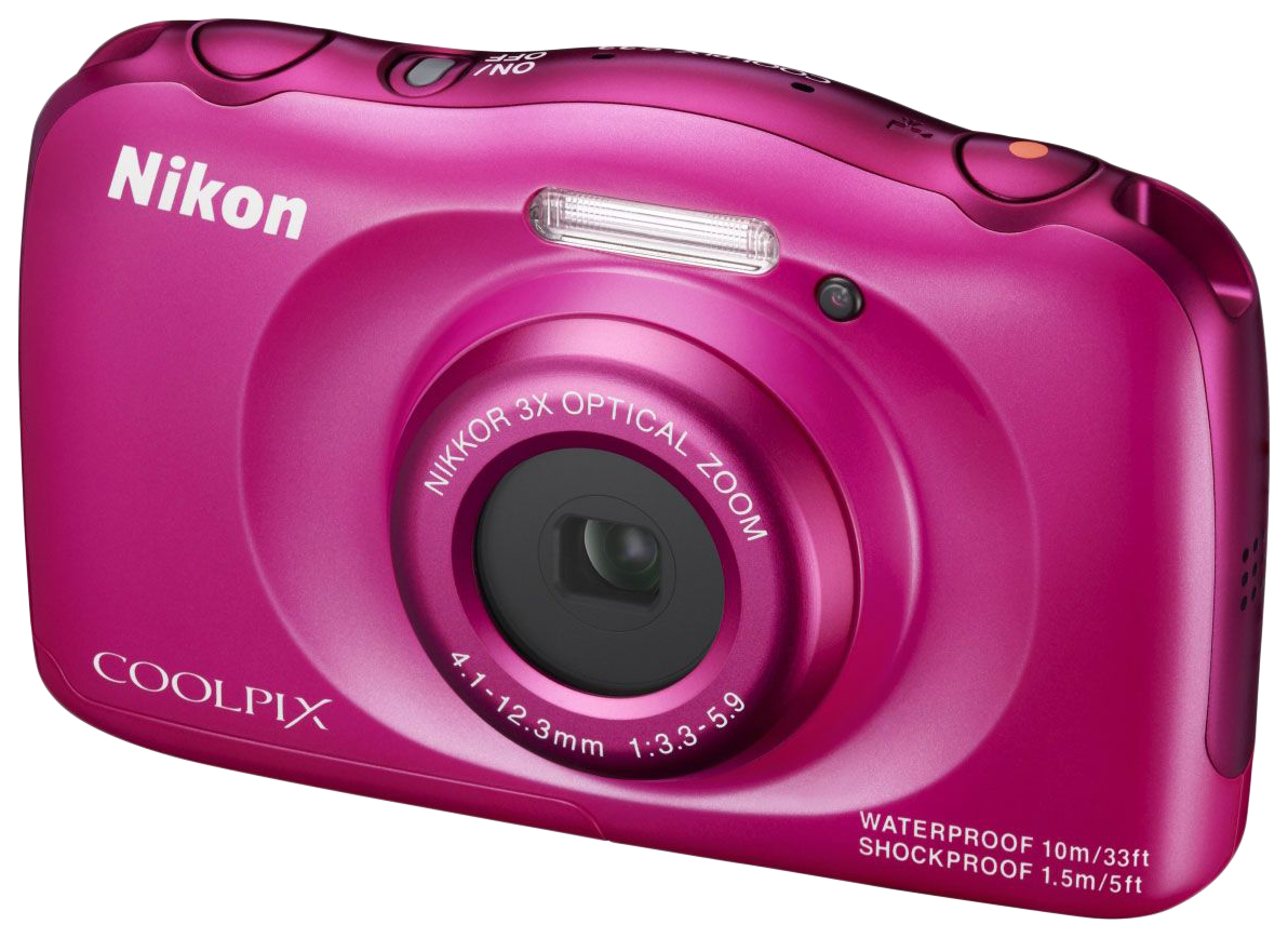 Фотоаппарат цифровой компактный Nikon Coolpix S33 Pink, купить в Москве,  цены в интернет-магазинах на СберМегаМаркет