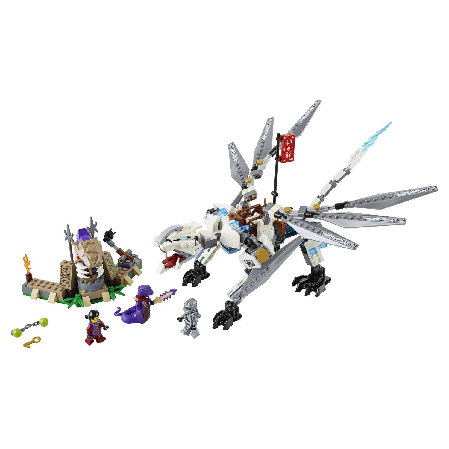 Lego white dragon ninjago sale