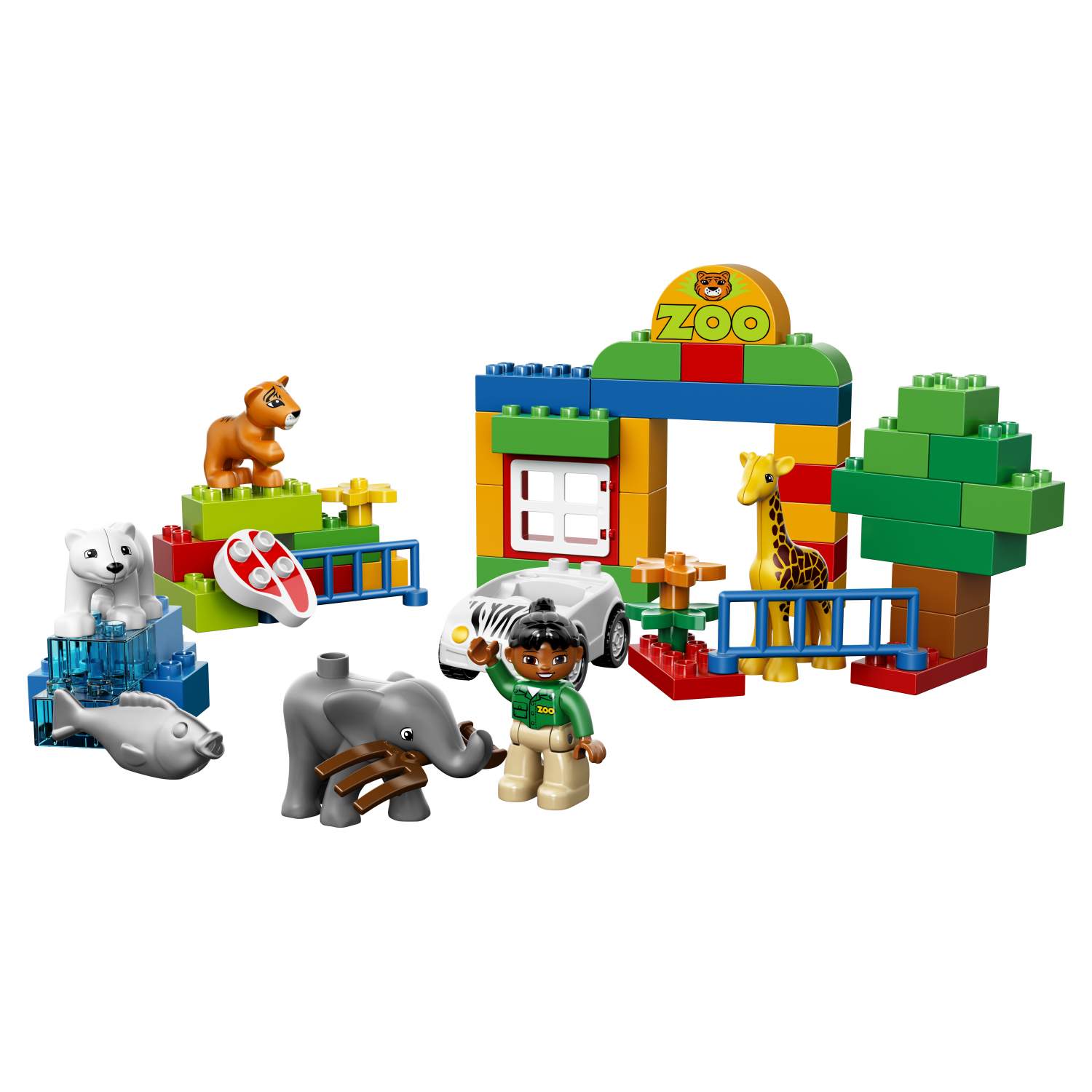 Купить конструктор LEGO DUPLO Town Мой первый зоопарк (6136), цены на  Мегамаркет | Артикул: 100000075894