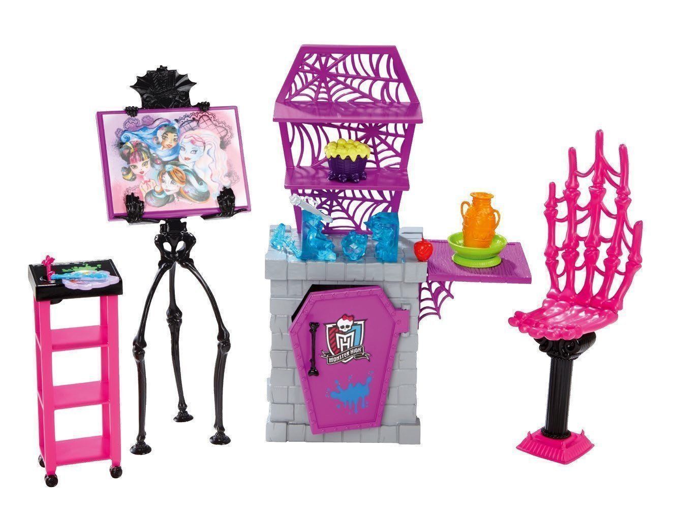 Мебель для кукол: Двуспальная кровать для Барби и Кена, Монстер Хай, Штеффи