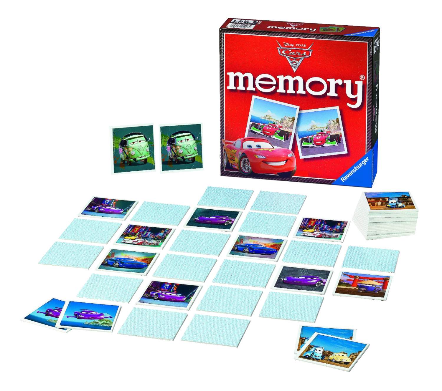 Семейная настольная игра Ravensburger Тачки 2. Memory – купить в Москве,  цены в интернет-магазинах на Мегамаркет