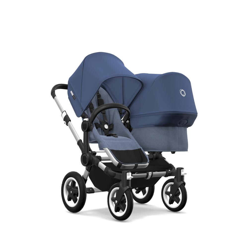 Bugaboo Donkey 2 Duo complete alu blue melange sky blue