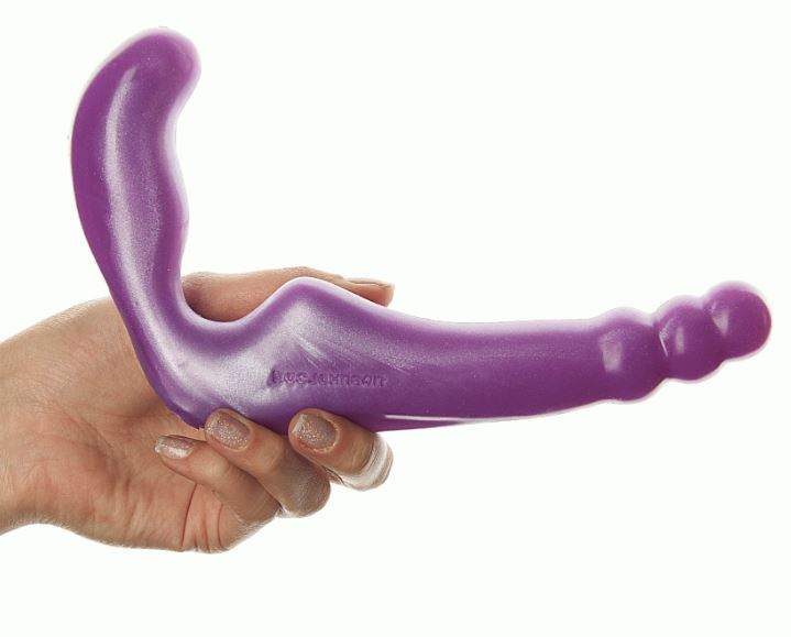 Безремневой страпон Doc Johnson Gal Pal Strap-On 6" фиолетовый на sber...