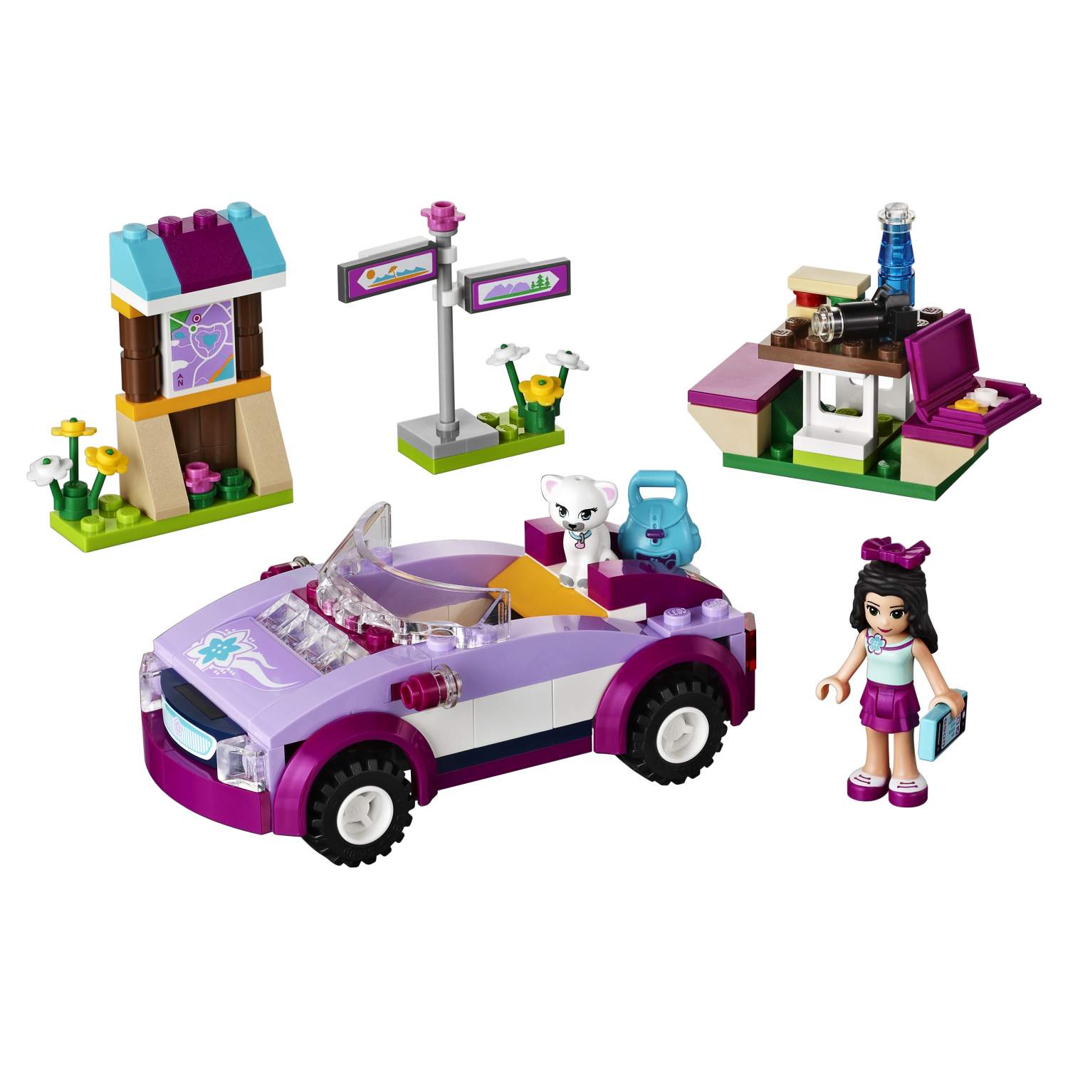 Конструктор LEGO Friends Спортивный автомобиль Эммы (41013) – купить в  Москве, цены в интернет-магазинах на Мегамаркет