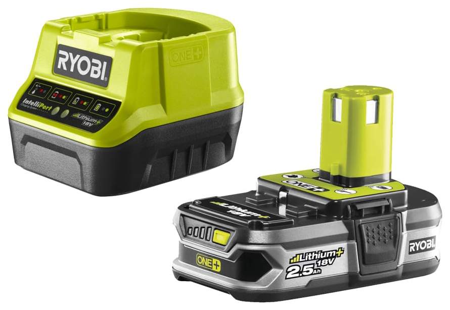 Комплект аккумуляторная батарея и зарядное устройство Ryobi ONE+ .