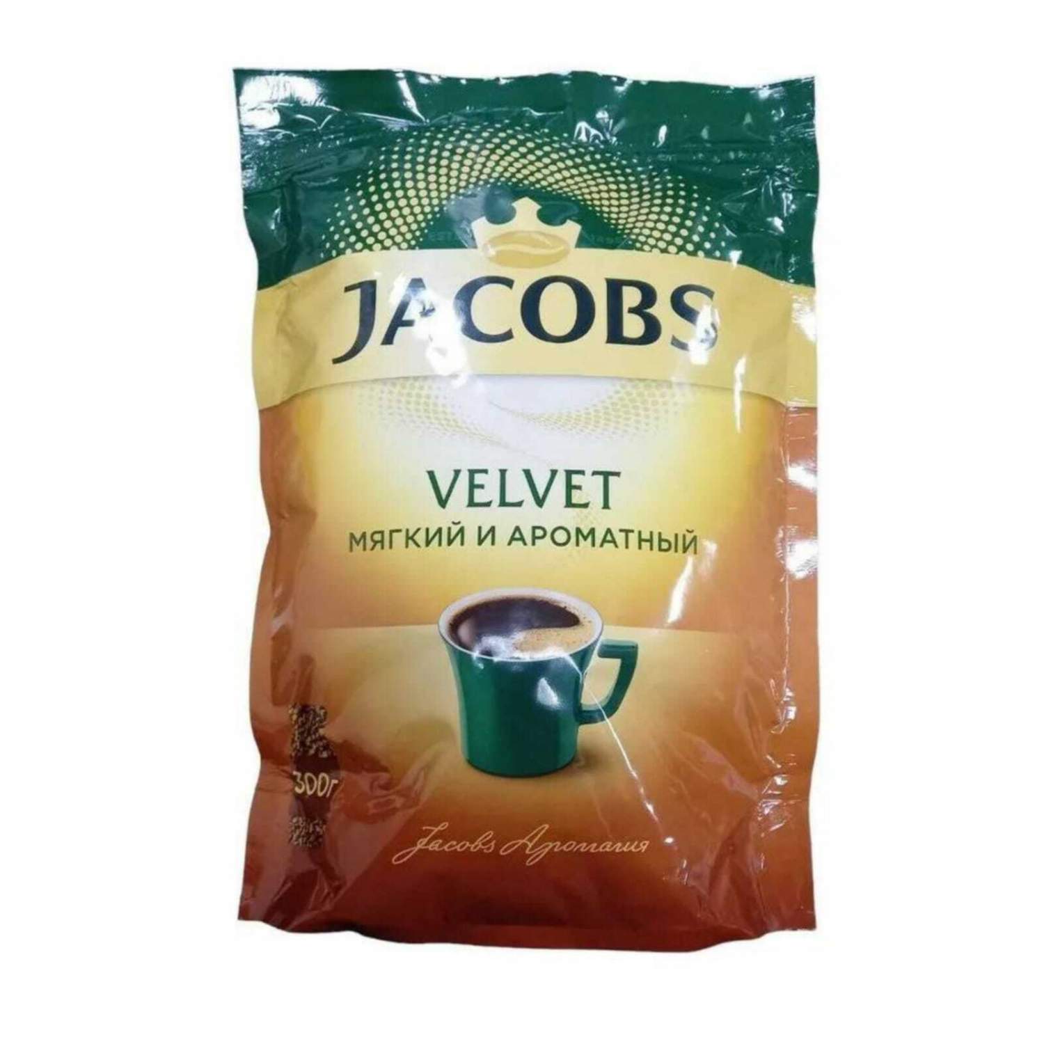 Купить кофе растворимый Jacobs Velvet, 300 г, цены на Мегамаркет | Артикул:  600009688661