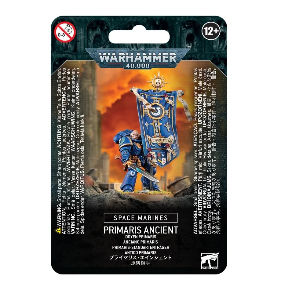 Купить миниатюры для игры Games Workshop Warhammer 40000: Space Marines -  Primaris Ancient 48-96, цены на Мегамаркет | Артикул: 600013902293