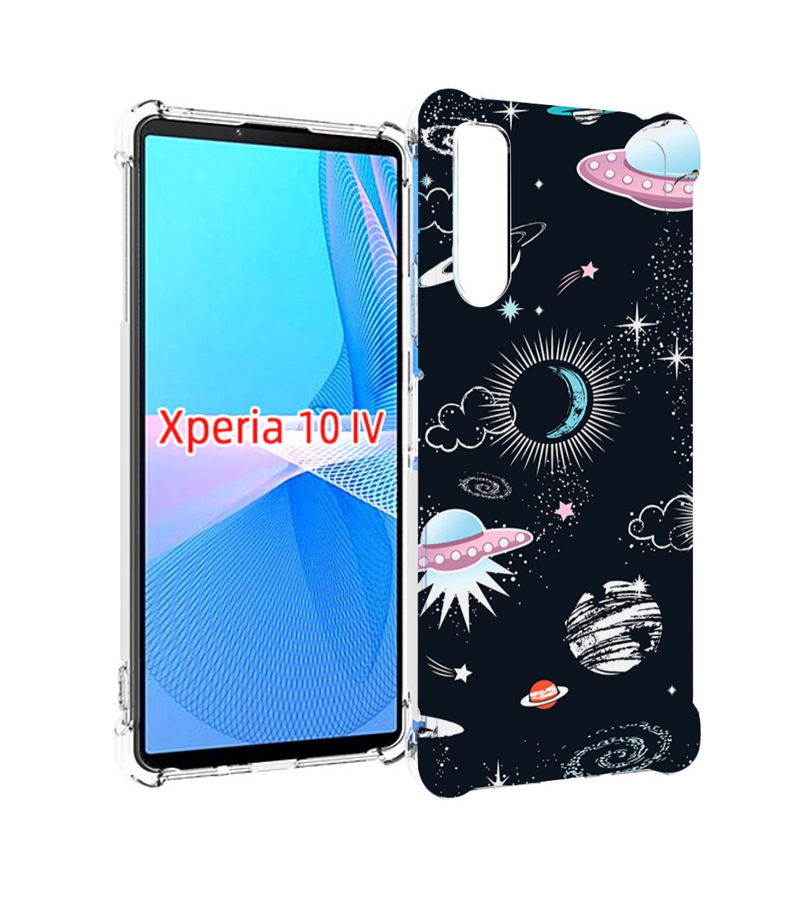 Чехол MyPads космос-мини-картинки для Sony Xperia 10 IV (10-4), купить в  Москве, цены в интернет-магазинах на Мегамаркет