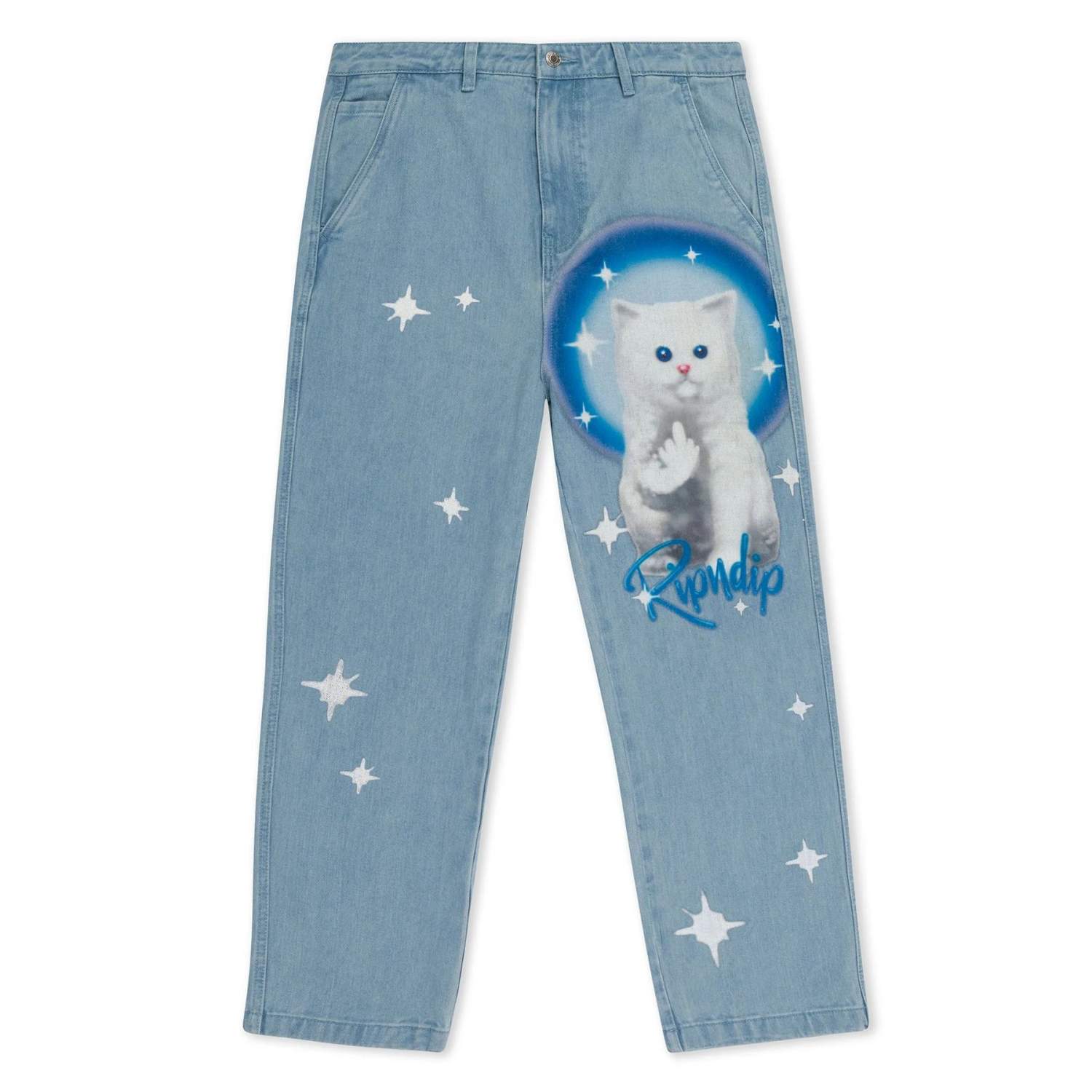 Джинсы мужские Ripndip Denim Pants голубые 30 - купить в Москве, цены на  Мегамаркет