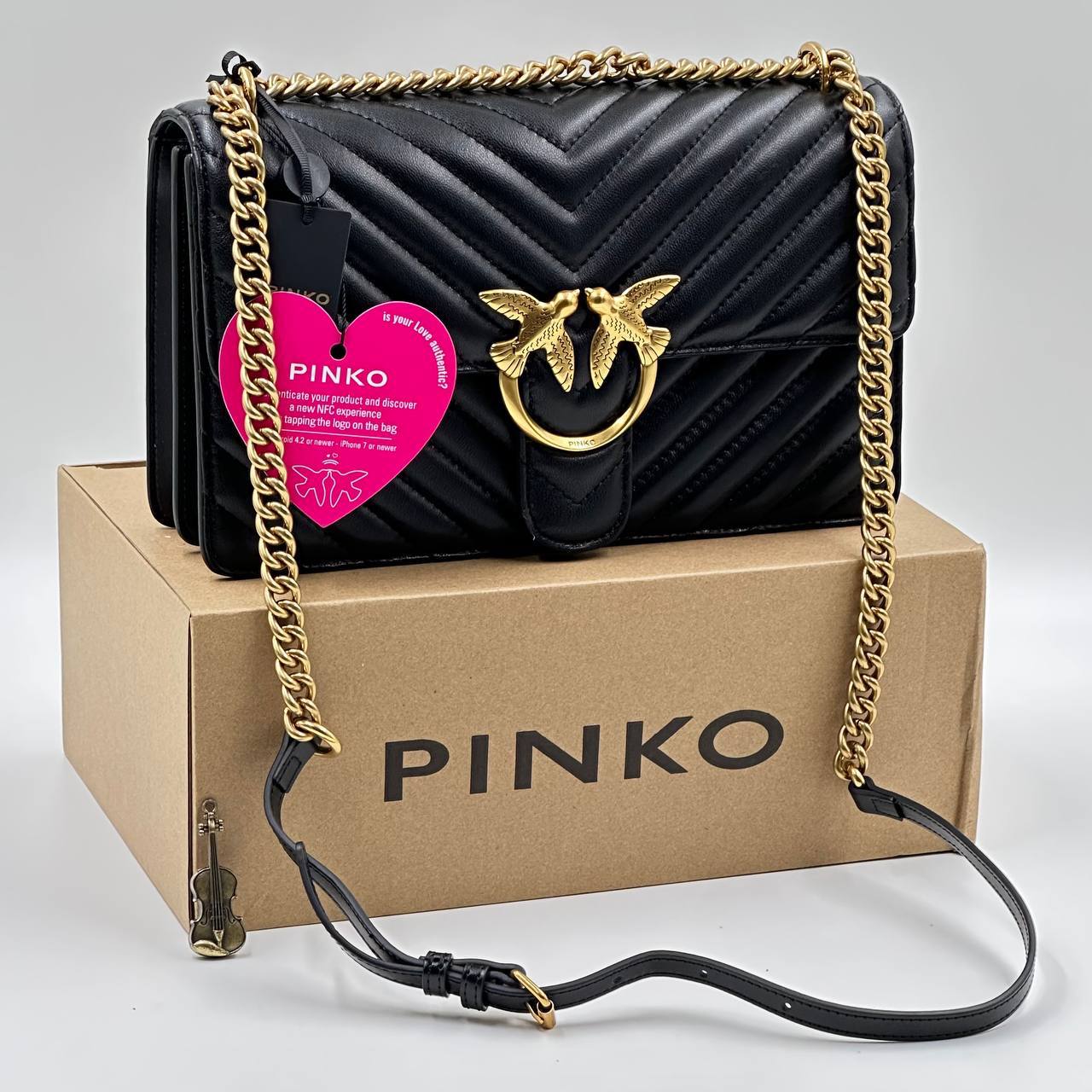 Сумка кросс-боди женская Pinko LOVE ONE CLASSIC DC, чёрный купить, цены в  интернет-магазинах на Мегамаркет