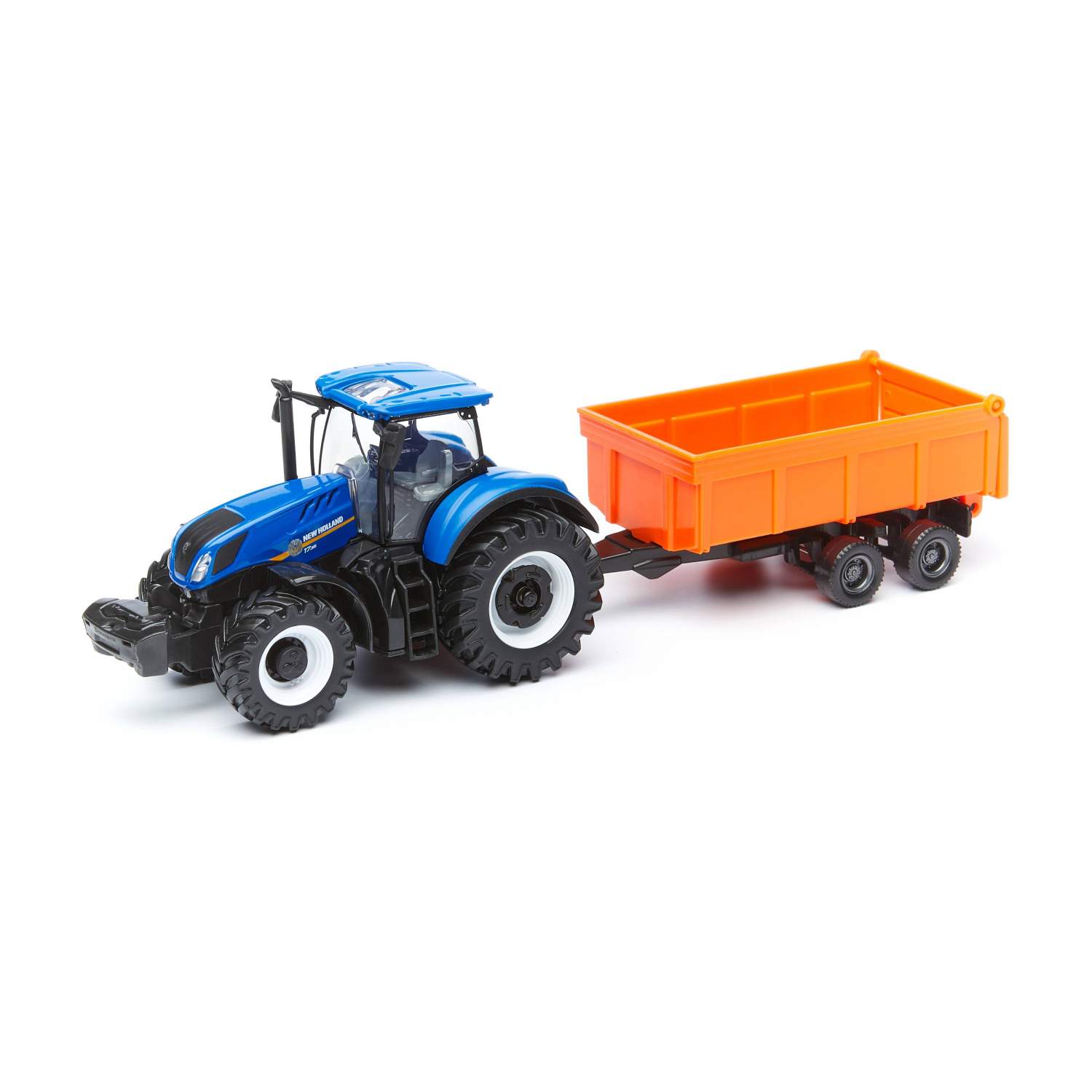 Коллекционный трактор Bburago с прицепом BB 18-31650 132 FARM TRACTOR  W/TRAILER – купить в Москве, цены в интернет-магазинах на Мегамаркет