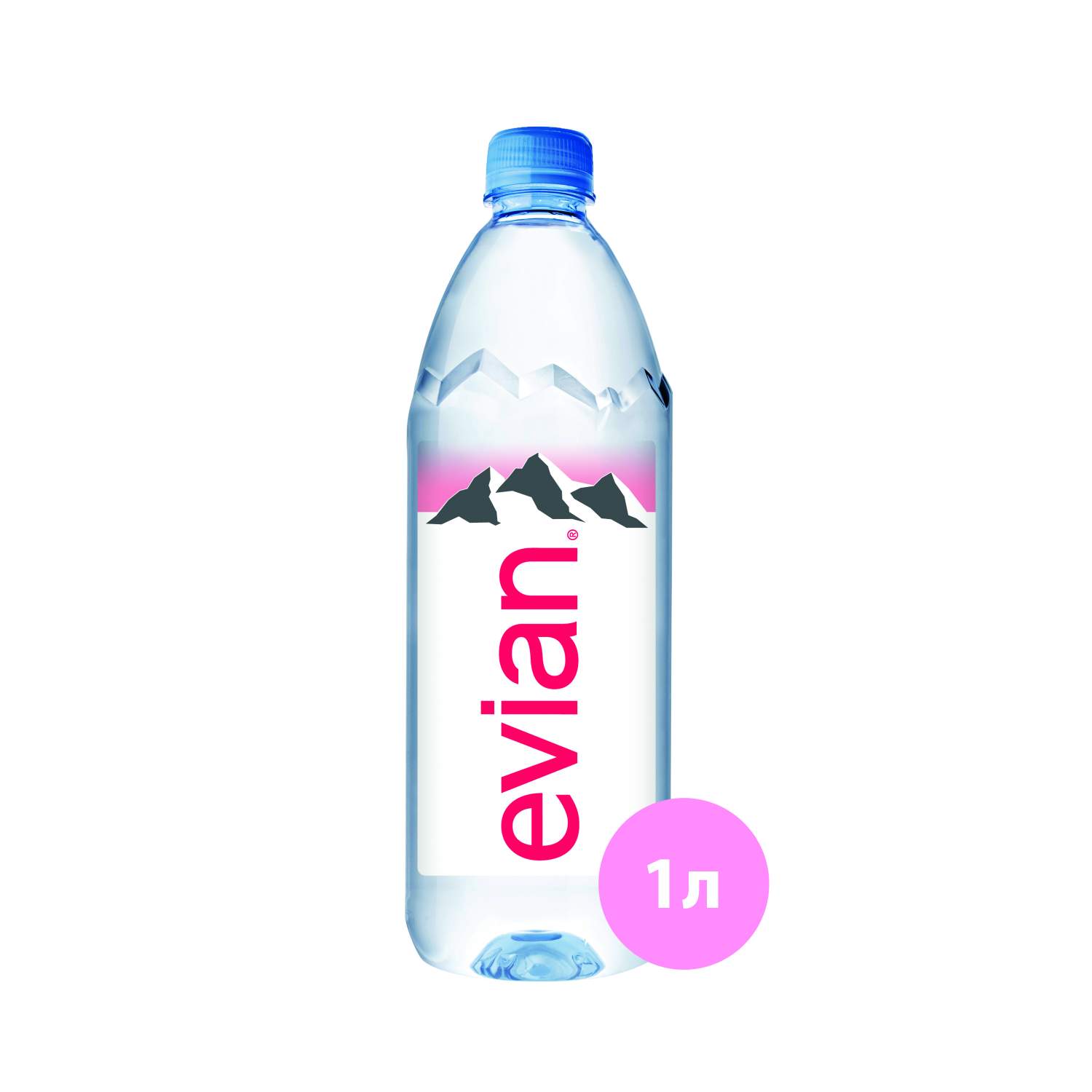 Купить вода минеральная Evian негазированная пластик 1 л, цены на  Мегамаркет | Артикул: 100023689122