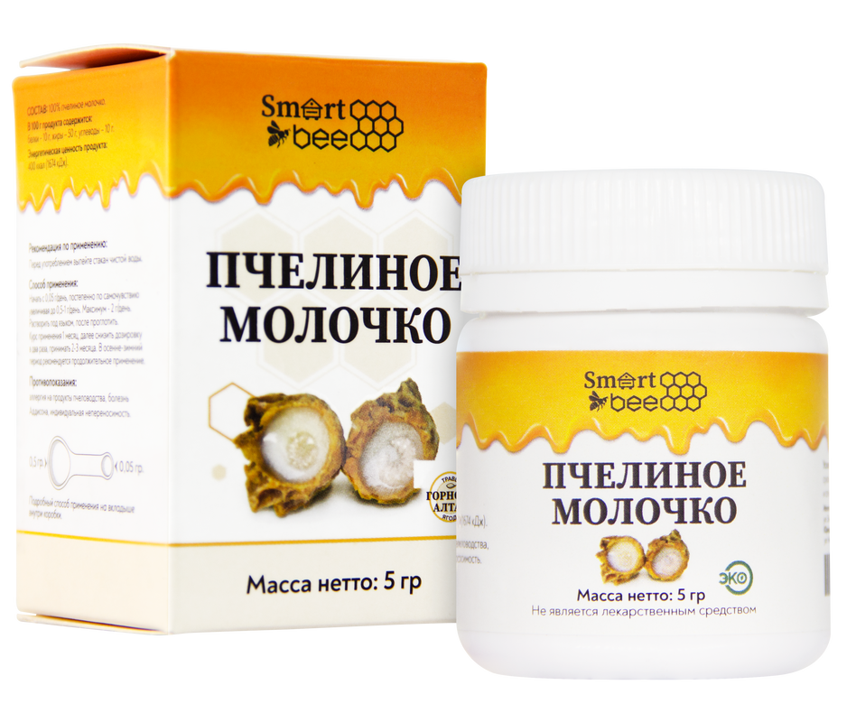 Пчелиное молочко Smart Bee 5 г - купить в интернет-магазинах, цены на  Мегамаркет | витамины, минералы и пищевые добавки SB228006