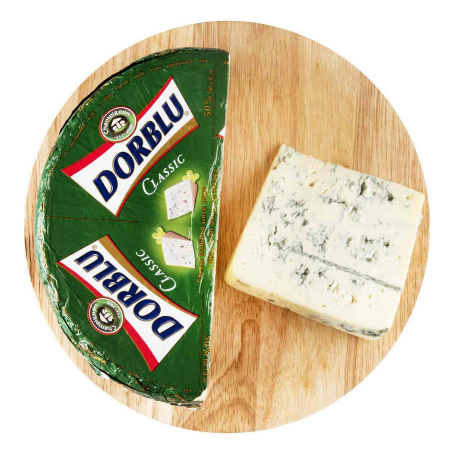 Купить сыр мягкий Champignon Dorblu 50% +-180 г, цены на Мегамаркет |  Артикул: 100029480607