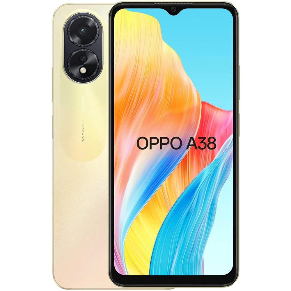 Смартфон Oppo A38 4/128GB Gold - отзывы покупателей на маркетплейсе  Мегамаркет | Артикул: 600013408491