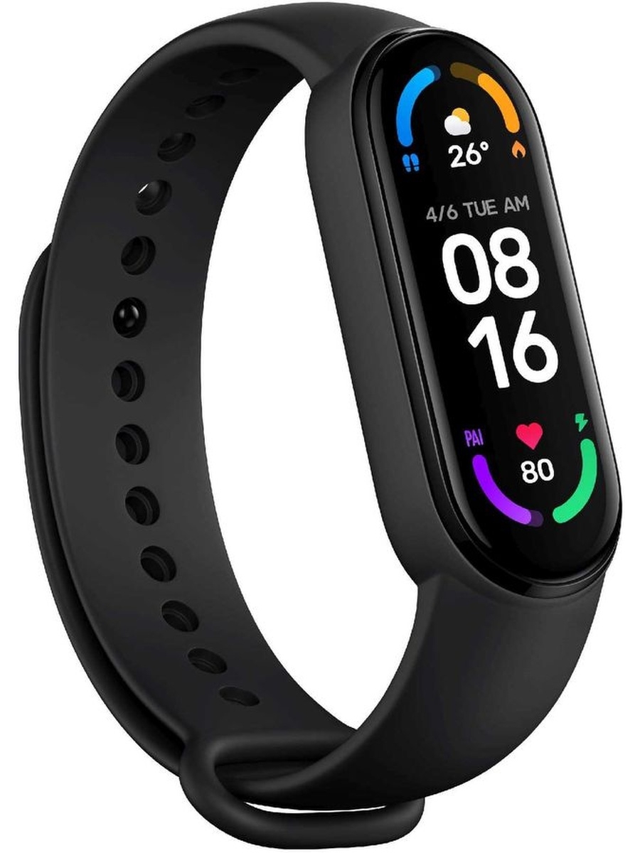 Умный браслет Xiaomi Mi Smart Band 6 Черный (RU) - отзывы покупателей на  Мегамаркет