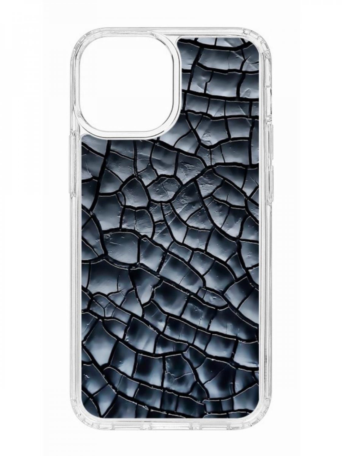 Противоударный чехол для Apple iPhone 13 mini КRUЧЕ Print Cracks прозрачный  с рисунком, купить в Москве, цены в интернет-магазинах на Мегамаркет