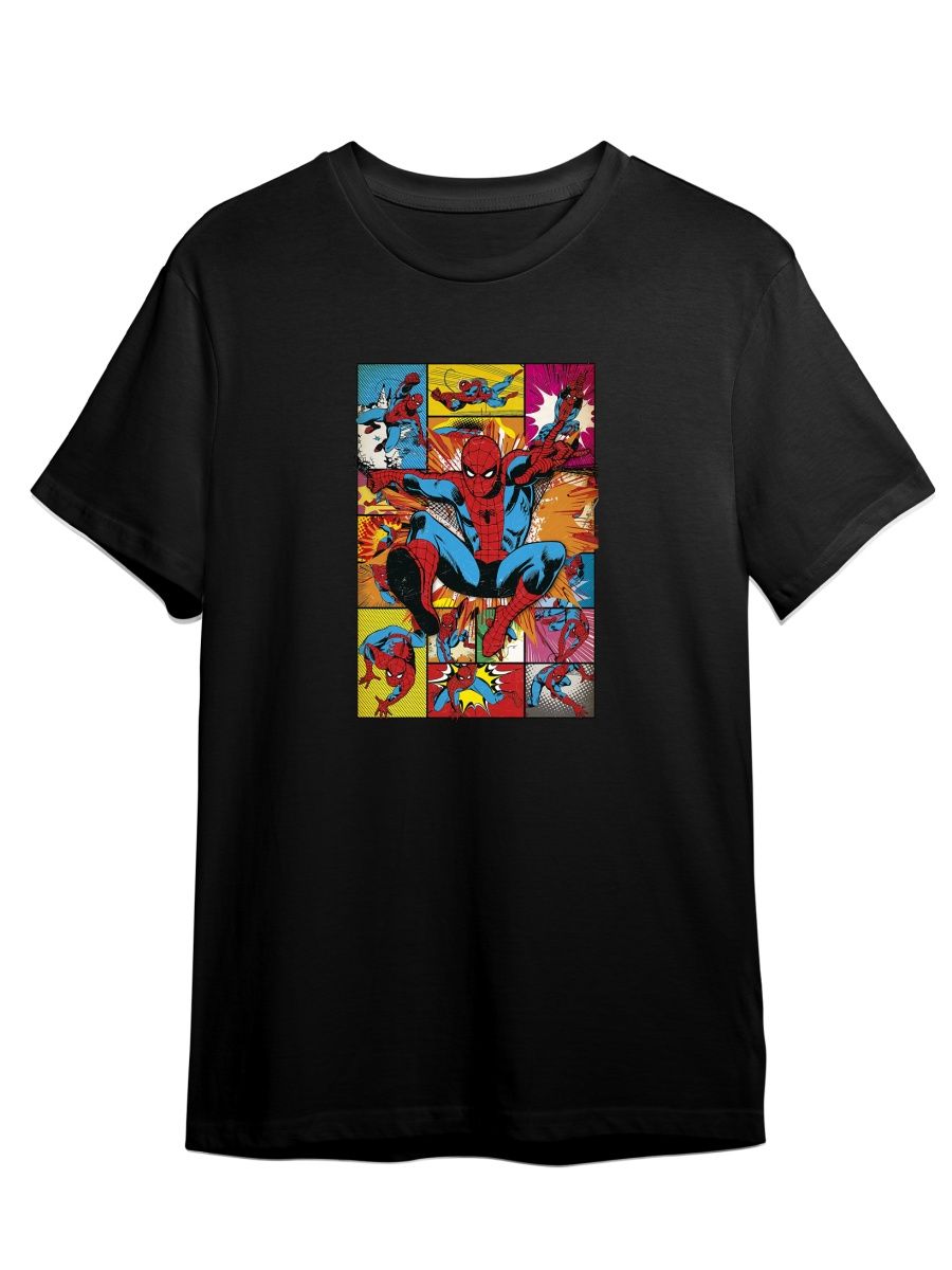 Футболка унисекс СувенирShop Spider-man/Человек-паук/Marvel 18 черная 2XL  (52-54) - купить в Москве, цены на Мегамаркет