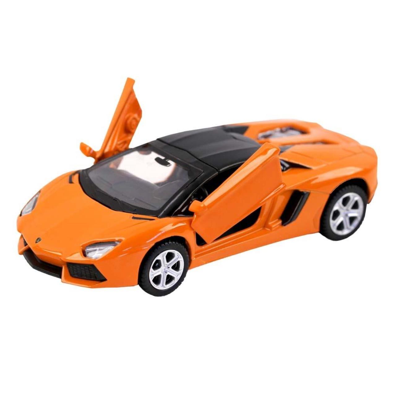 Игрушечная машинка Lamborghini Aventador LP700-4 Roadster 11см оранж.  инерция JB1200140 – купить в Москве, цены в интернет-магазинах на Мегамаркет