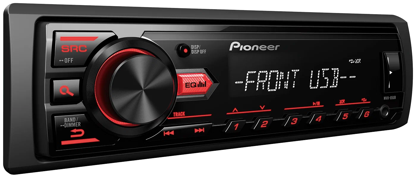 Купить автомагнитола PIONEER MVH-85UB, цены на Мегамаркет | Артикул:  600012145284