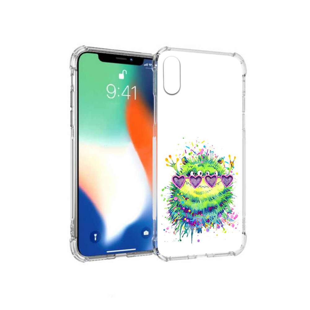 Чехол MyPads Tocco для Apple iPhone X Пушистый персонаж (PT94261.606.142),  купить в Москве, цены в интернет-магазинах на Мегамаркет