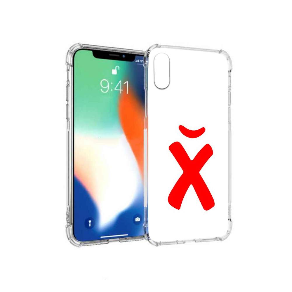 Чехол MyPads Tocco для Apple iPhone X абстракция буква х (PT94261.606.209),  купить в Москве, цены в интернет-магазинах на Мегамаркет