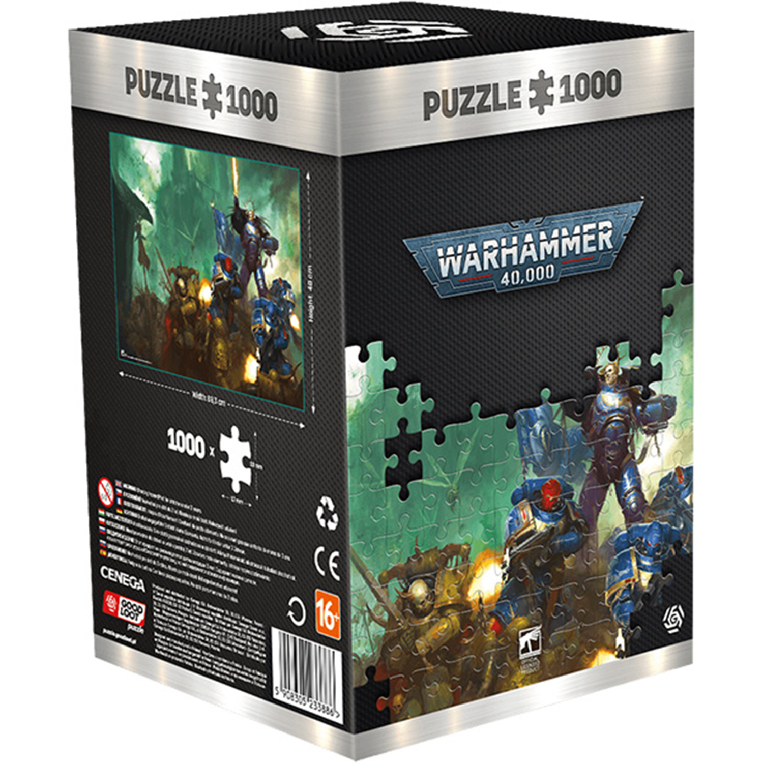 Купить пазл Good Loot Warhammer 40,000 Space Marine - 1000 элементов, цены  на Мегамаркет | Артикул: 600011043494