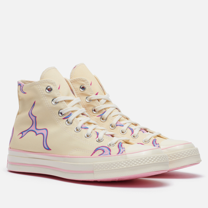 Кеды мужские Converse x Tyler The Creator Golf le Fleur Chuck 70 Hi желтые  43 EU - купить в Москве, цены на СберМегаМаркет