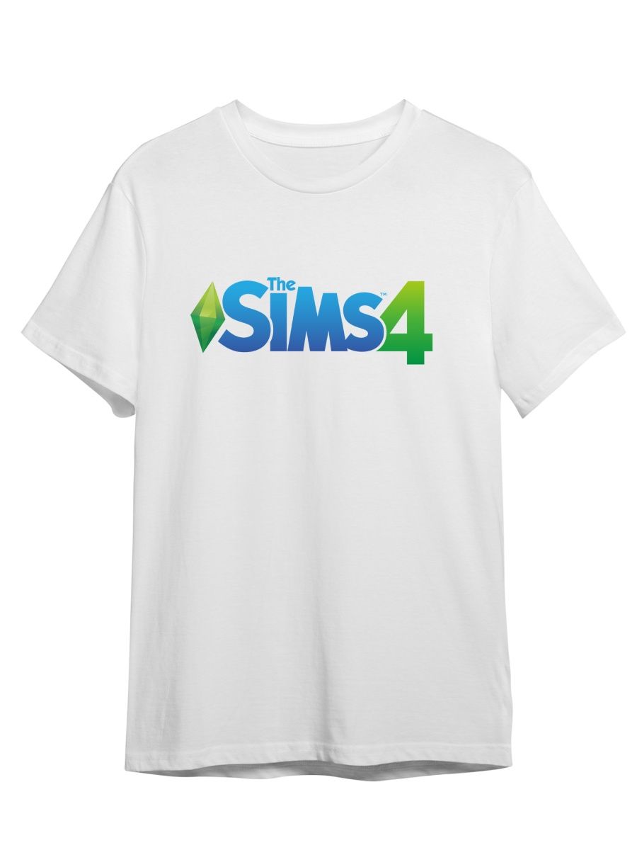 Футболка унисекс СувенирShop The Sims 4/Симс 2 белая 5XL (64-66) – купить в  Москве, цены в интернет-магазинах на Мегамаркет