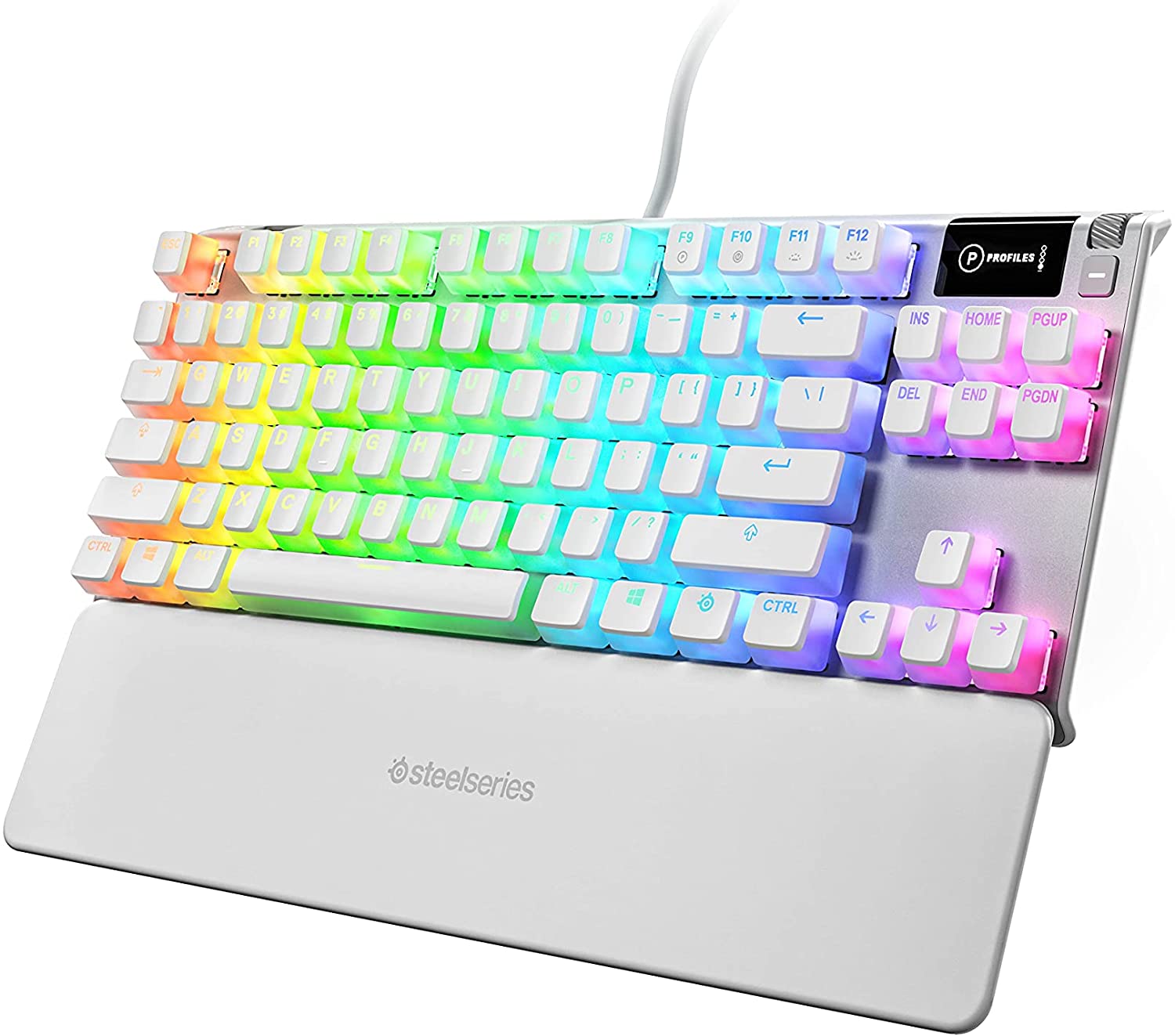 Проводная игровая клавиатура SteelSeries Apex 7 TKL Ghost White