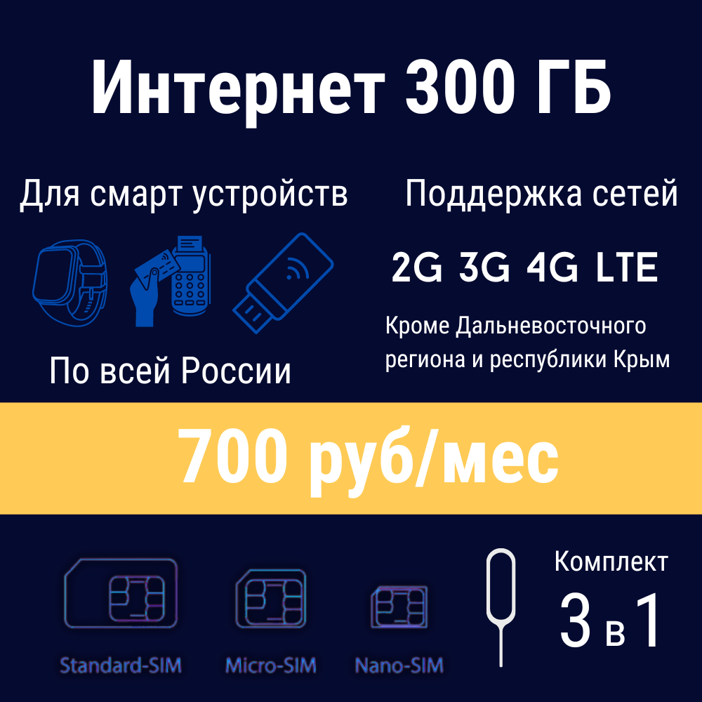 Sim-карта, Тариф для смарт-устройств, интернет 500 Гб за 600р/мес (в сети  Билайн ) – купить в Москве, цены в интернет-магазинах на Мегамаркет