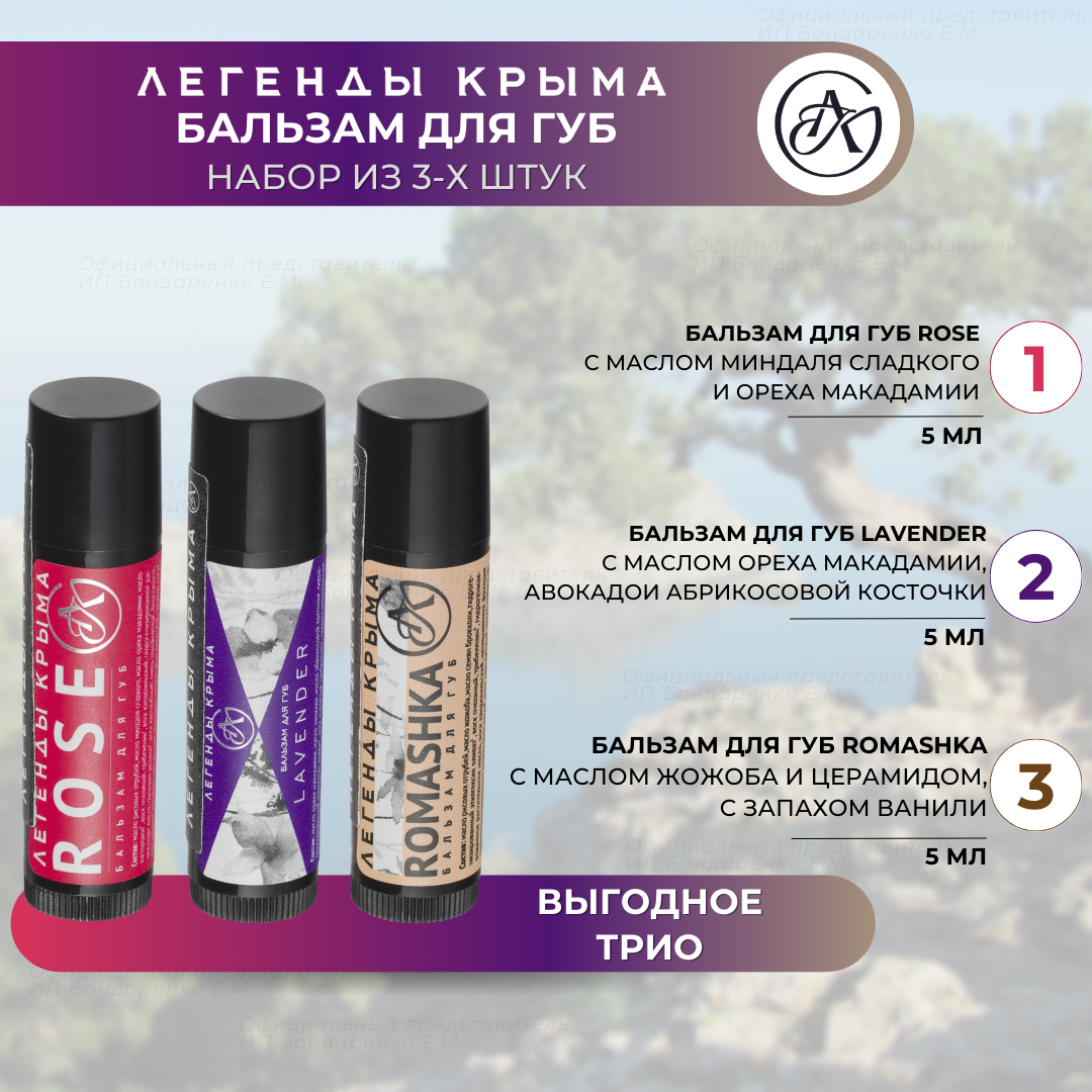 Гигиенические помады Легенды Крыма - купить гигиенические помады ...