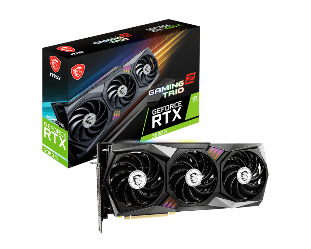 Видеокарта MSI NVIDIA GeForce RTX 3060 Ti 8Gb (RTX 3060 Ti GAMING Z TRIO 8G  LHR) - отзывы покупателей на Мегамаркет