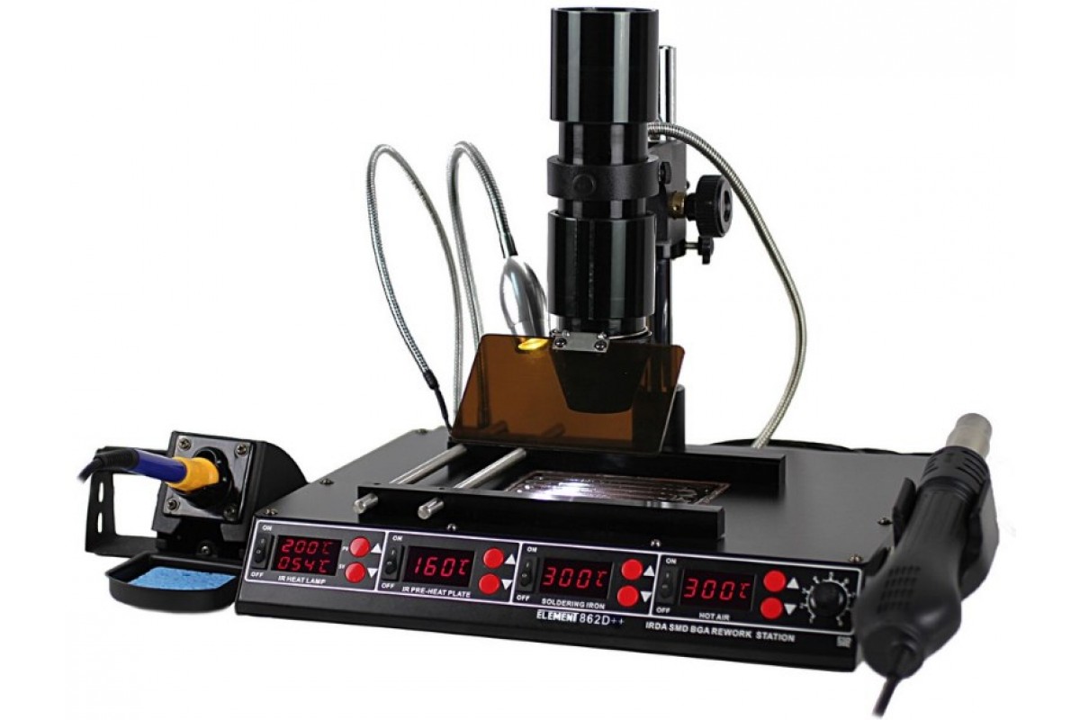 Паяльная станция инфракрасная ELEMENT 862D++. купить в интернет ...