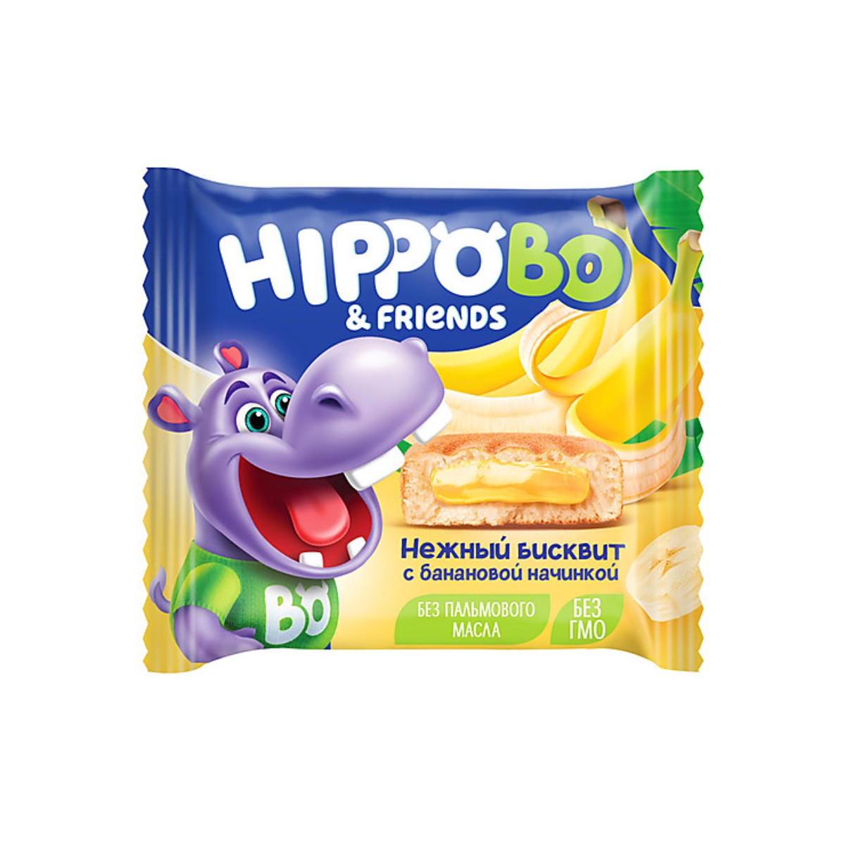 Hippo bo friends бисквитное пирожное