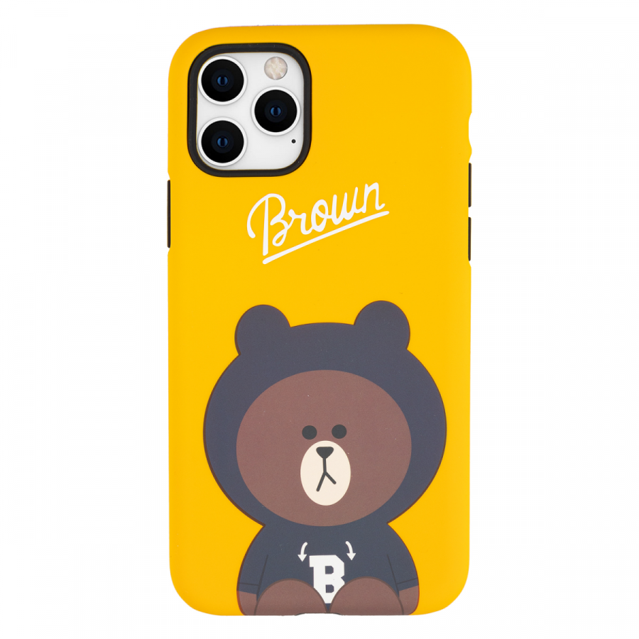 Чехол для iPhone 11 Pro Brown из серии Line Friends, Yellow, купить в  Москве, цены в интернет-магазинах на Мегамаркет