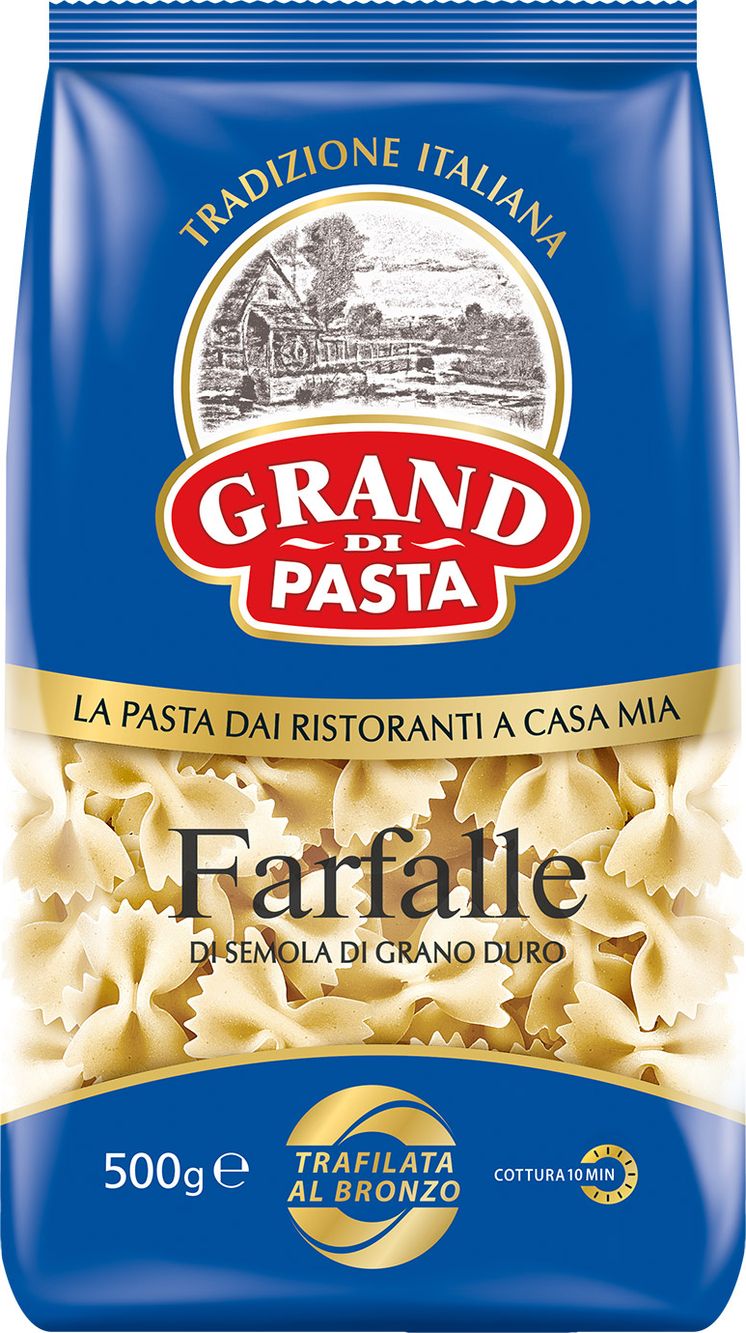 Макаронные изделия Grand Di Pasta бантики 400 г - отзывы покупателей на  маркетплейсе Мегамаркет | Артикул: 100028803314