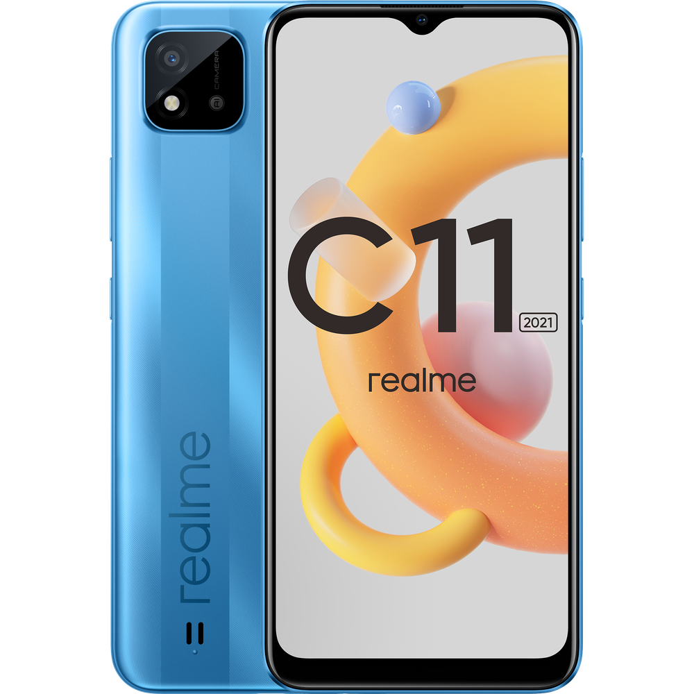 Смартфон Realme C11 2021 4/64GB Blue, купить в Москве, цены в  интернет-магазинах на Мегамаркет