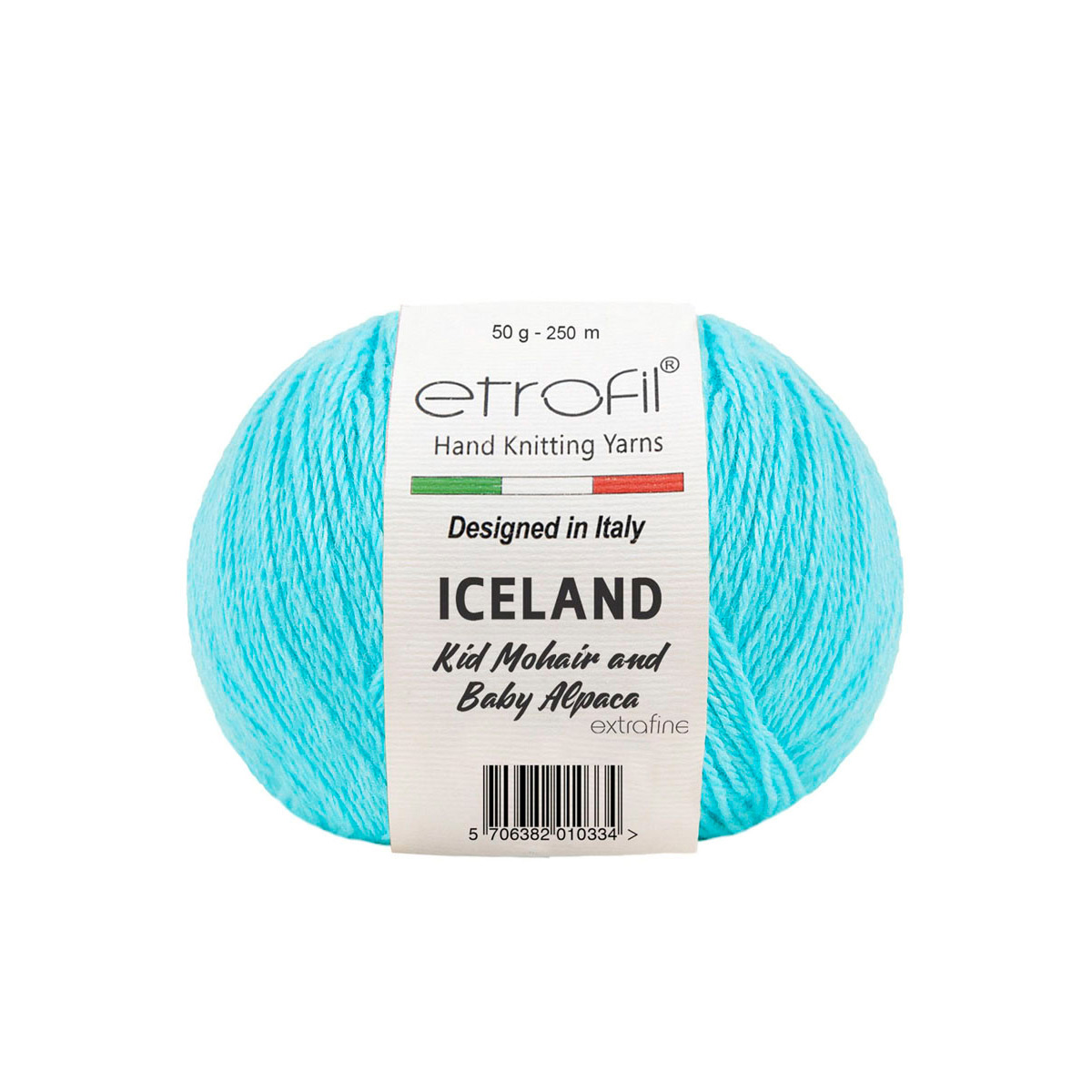 Купить пряжа Etrofil Iceland 50г, 250м (кид мохер) (BL1014 детский  голубой), 10 мотков, цены на Мегамаркет | Артикул: 600005574251