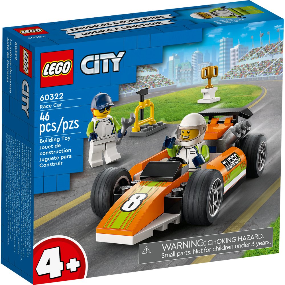 Отзывы о конструктор LEGO City Гоночный автомобиль 60322 - отзывы  покупателей на Мегамаркет | конструкторы LEGO 60322 - 600005493037