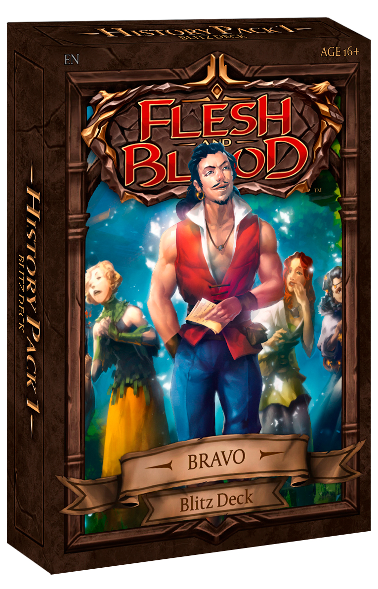 Настольная игра Flesh and Blood TCG: Стартовая колода Bravo History Pack 1  англ – купить в Москве, цены в интернет-магазинах на Мегамаркет