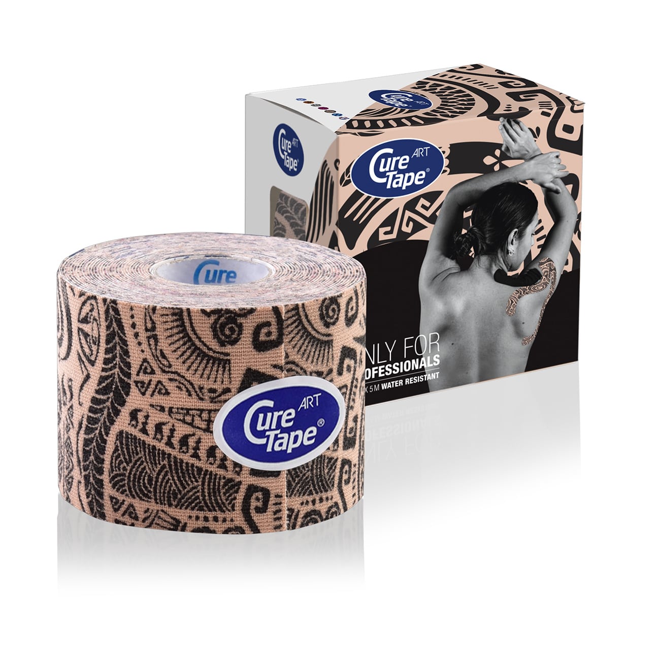 Кинезио тейп CureTape Art 5см x 5м, тату - купить в Москве, цены наМегамаркет