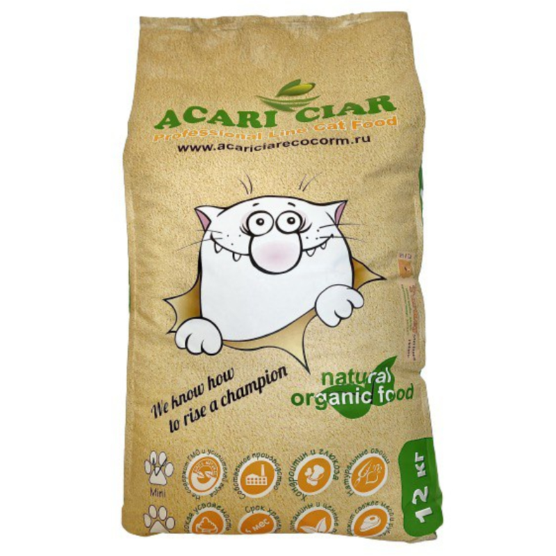 Купить корм acari. Acari Ciar корм для кошек. Acari Ciar холистик для котят. Сухой корм Акари Киар для кошек. Акари корм для стерилизованных кошек.