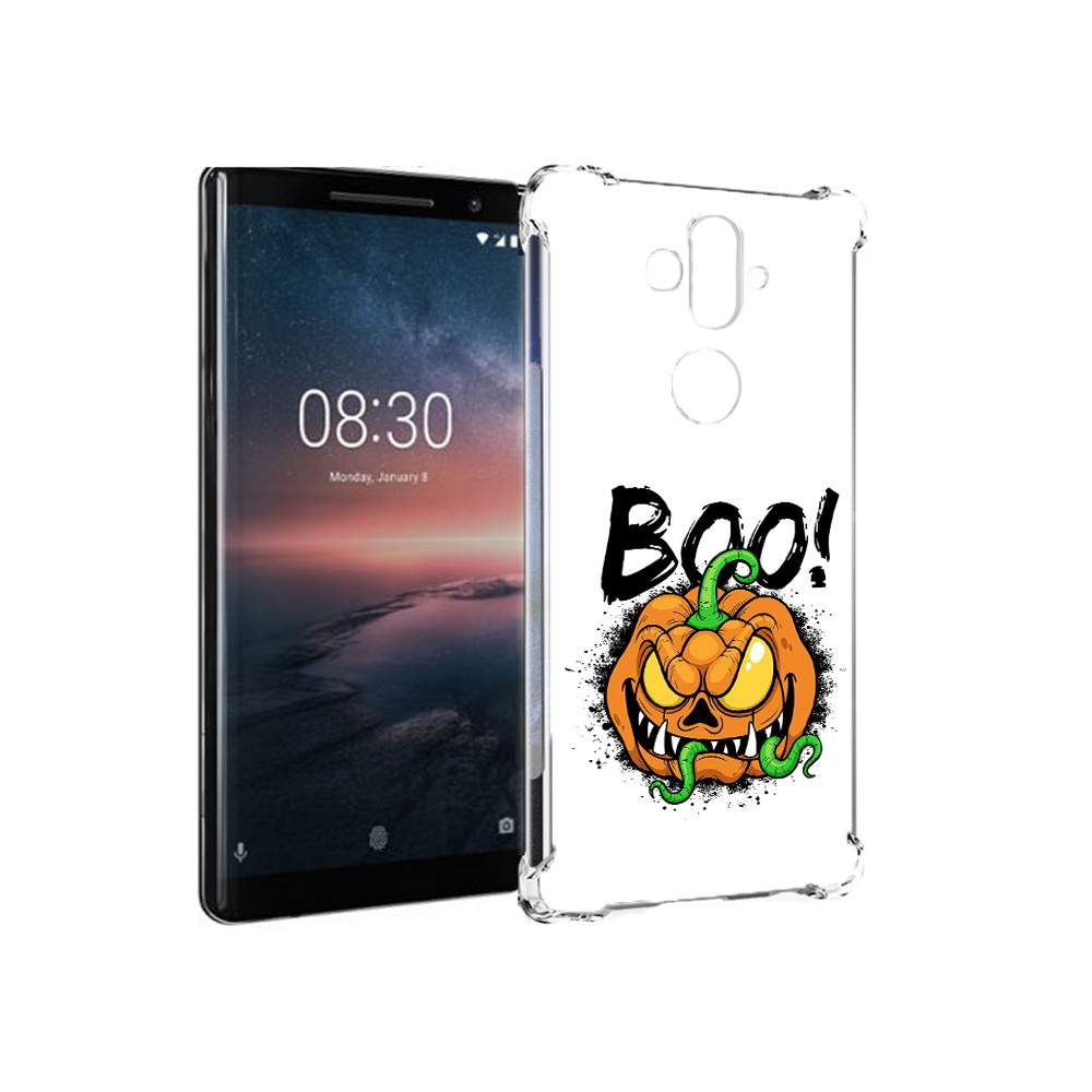 Чехол MyPads Tocco для Nokia 8 Sirocco Хэллоуин бу (PT101581.91.193),  купить в Москве, цены в интернет-магазинах на Мегамаркет