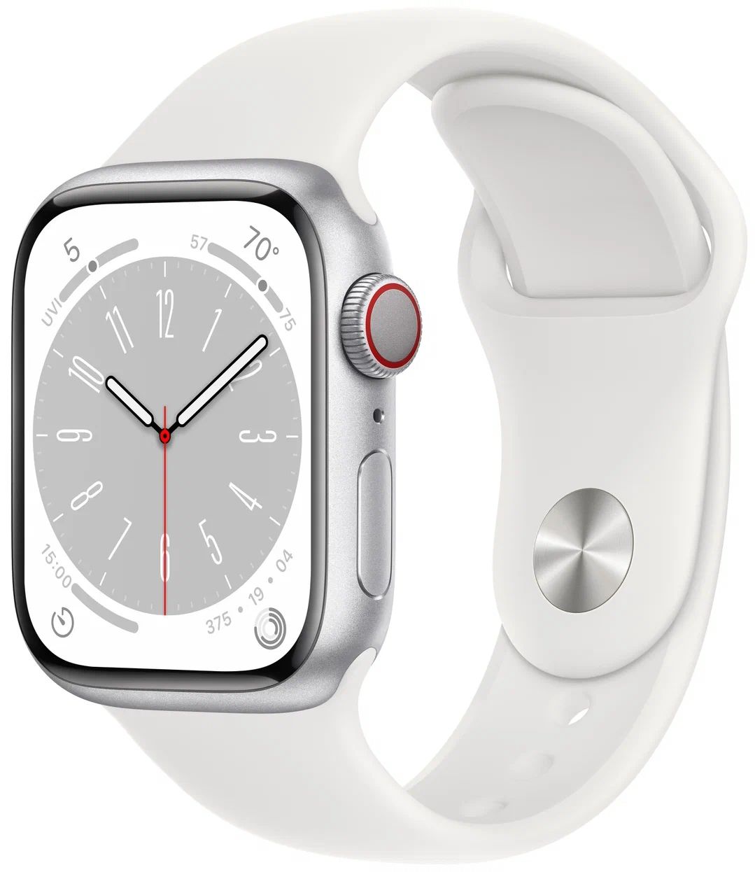 Смарт-часы Apple Watch Series 8 41 мм Aluminium Case, silver/white - отзывы  покупателей на маркетплейсе Мегамаркет | Артикул: 100040000453
