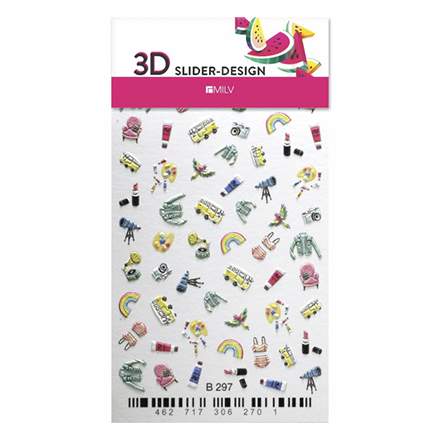 3D Слайдер-дизайн, 3D 71. Fashion Nails.