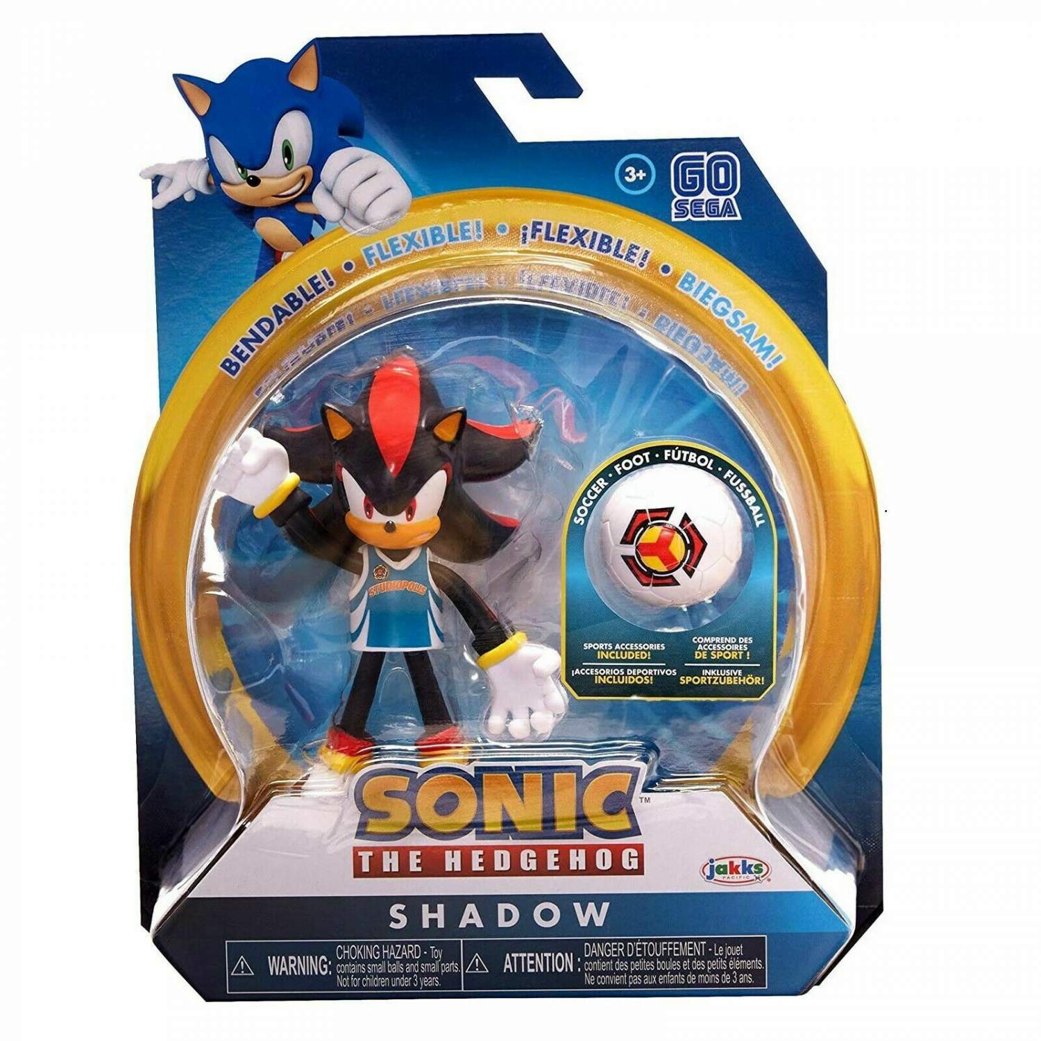 Подвижная фигурка Шэдоу футболист Sonic The Hedgehog 10 см Jakks Pacific  22962 – купить в Москве, цены в интернет-магазинах на Мегамаркет