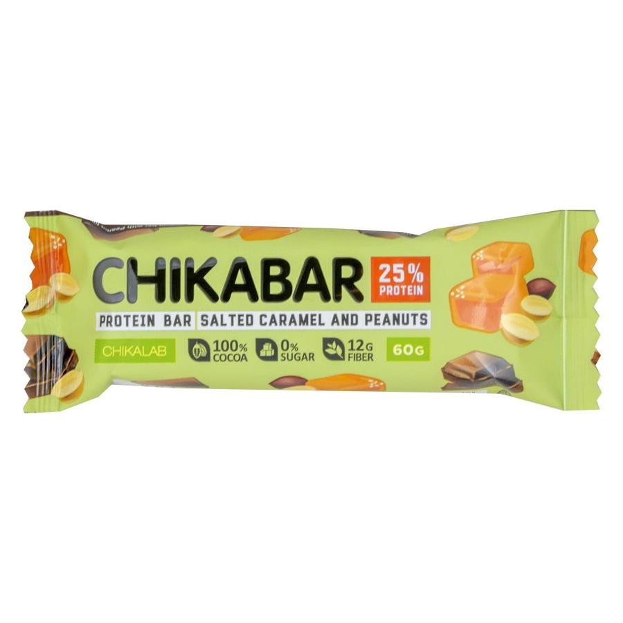 Протеиновый батончик Chikalab Chocolate Protein Bar в шоколаде, арахис, 60  г – купить в Москве, цены в интернет-магазинах на Мегамаркет