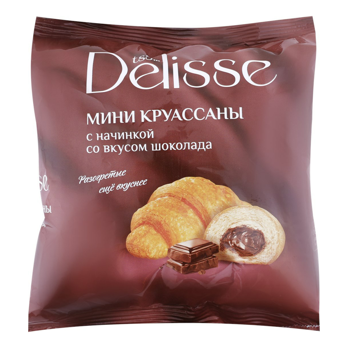 Купить круассаны Delisse со вкусом шоколада 300 г, цены на Мегамаркет |  Артикул: 100053648212