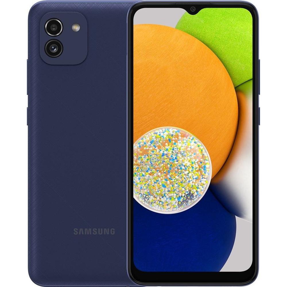 Смартфон Samsung Galaxy A03 3/32GB Blue (SM-A035FZBDSER) - отзывы покупателей на маркетплейсе Мегамаркет | Артикул: 600005495309